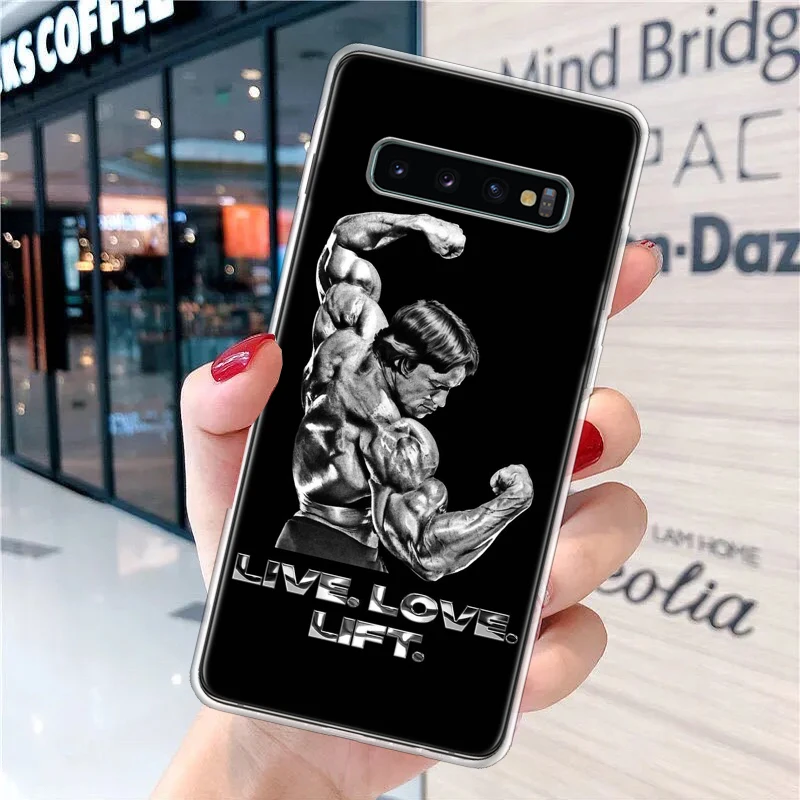 Bodybuilding Gym Fitness Muscle Soft Phone Case for Samsung Galaxy S24 S23 S22 S21 Ultra S20 FE S10 Plus S10E S9 S8 + Fundas Cov