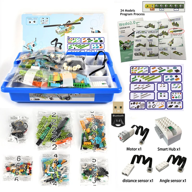 

NEW Technical WeDo 3.0 Robotics Construction Set Building Blocks Compatible with 45300 Wedo 2.0 Educational DIY Toys Gifts