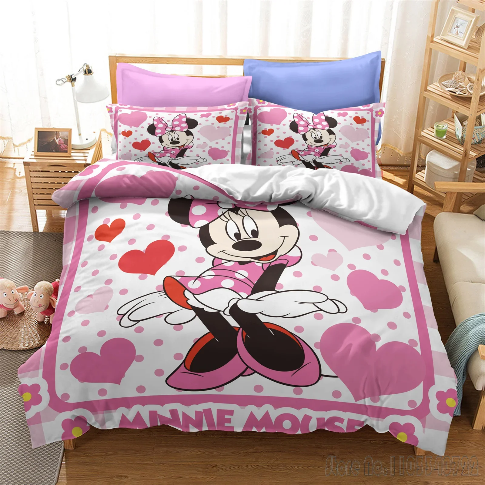 

Mickey Children Duvet Cover 100% Polyester Set Bedding Cute Printed Cartoon Quilt Cover Luxury Twin Size Sets