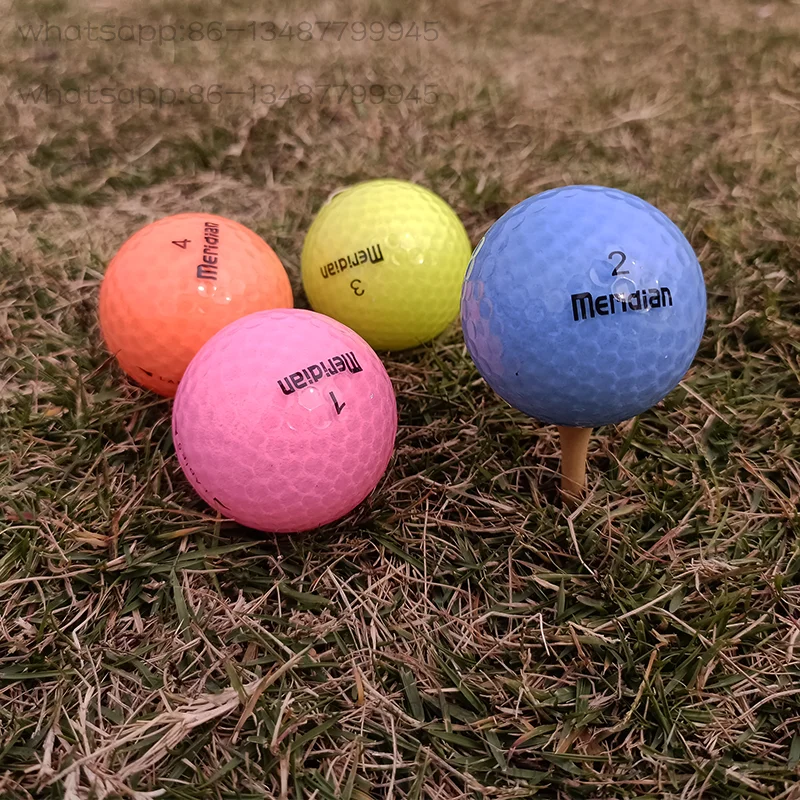 

Новый мяч для гольфа, цветной, для игры, тренировочный мяч для драйвинг-ранжа, вторая слойка, для игры, маленький цветной мяч