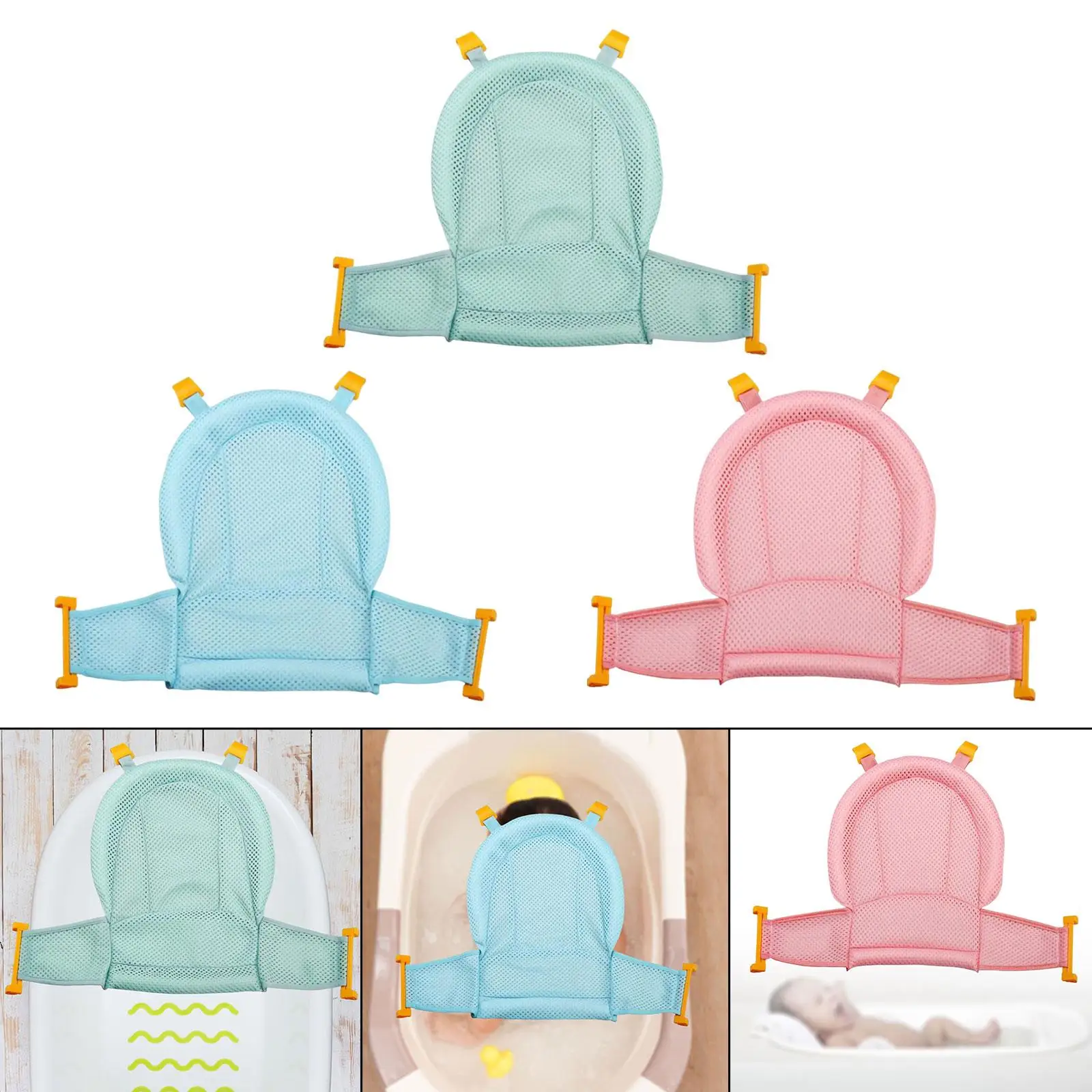 Baby Shower Mesh Cushion 3D Breathable Air Mesh Soft สําหรับทารกแรกเกิด 0-6 เดือน