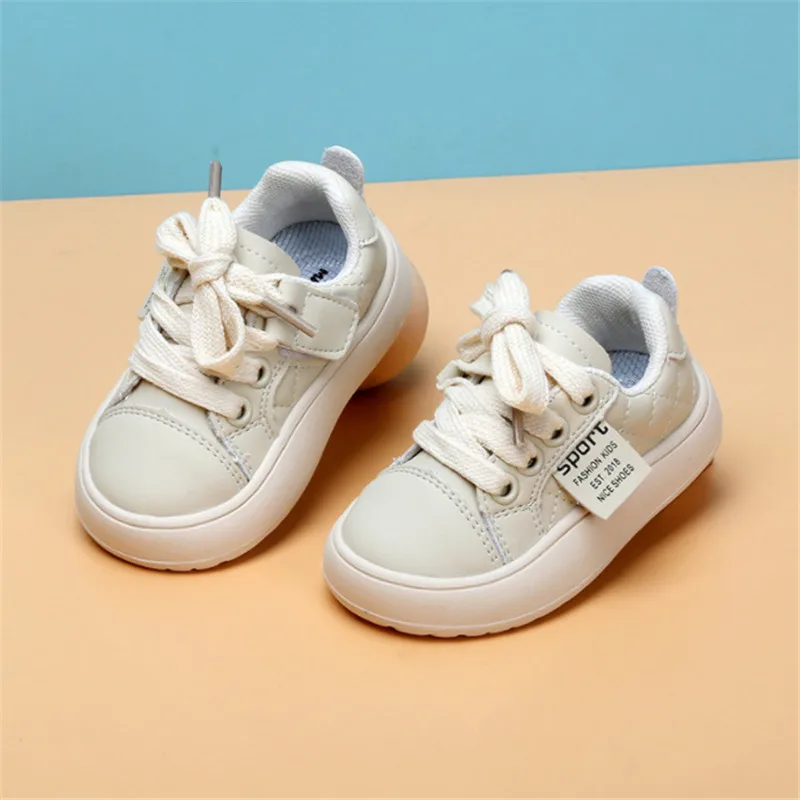 New Spring Baby First Walkers Leather Toddler Boys Sneakers Soft Sole Infant Fashion little Girls Boys Shoes 15-25