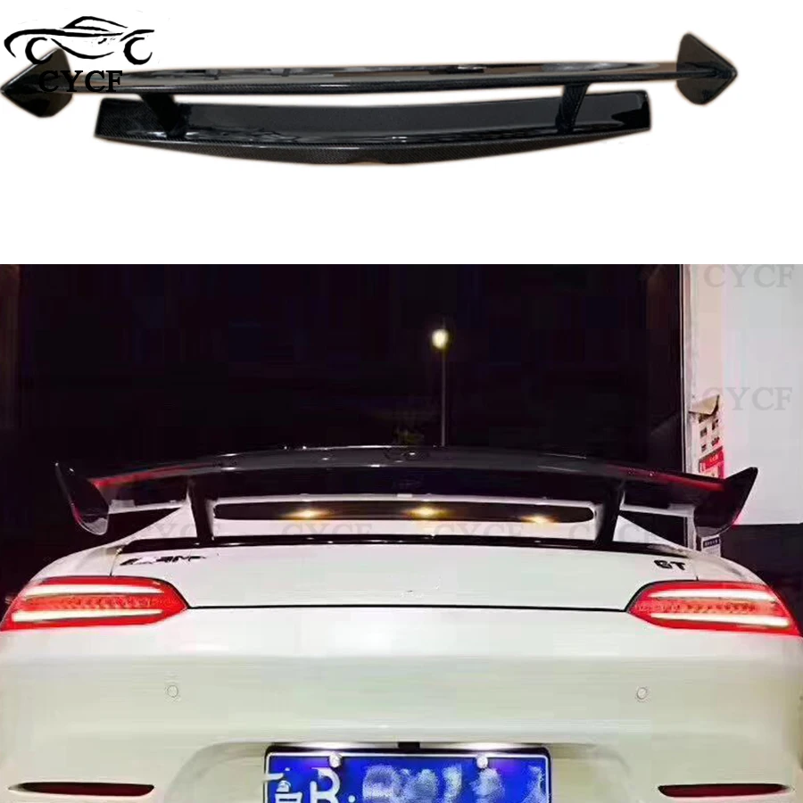 

For Mercedes-Benz AMG GT REVOZPORT style High quality Carbon Fiber Tail Diffuser Spoiler Exterior Body Kits Car Accessories