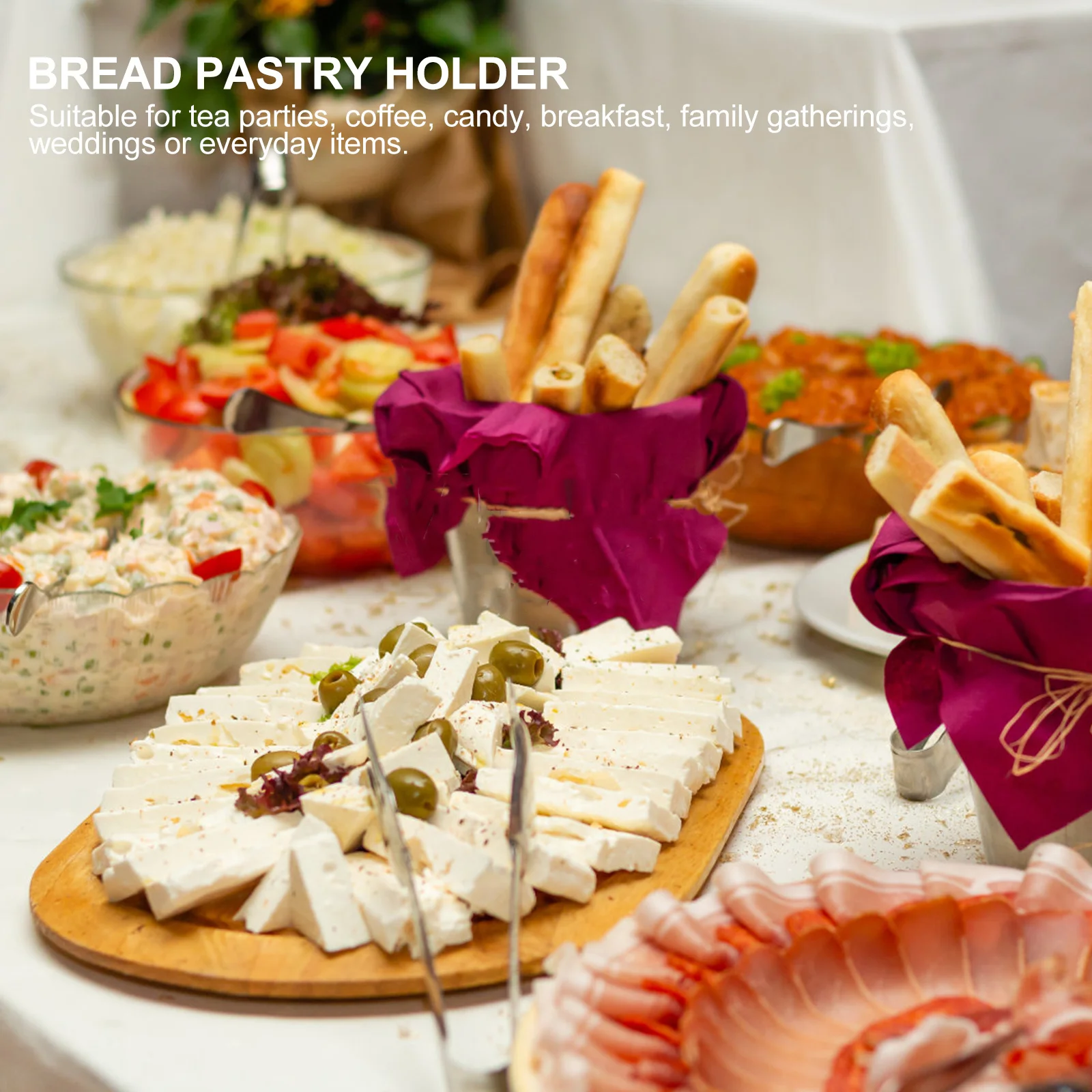 Compact Ice Cube Tongs Stainless Steel Kitchen Food Tong for Cooking Grilling Barbecue Serving Bread Salad Restaurant