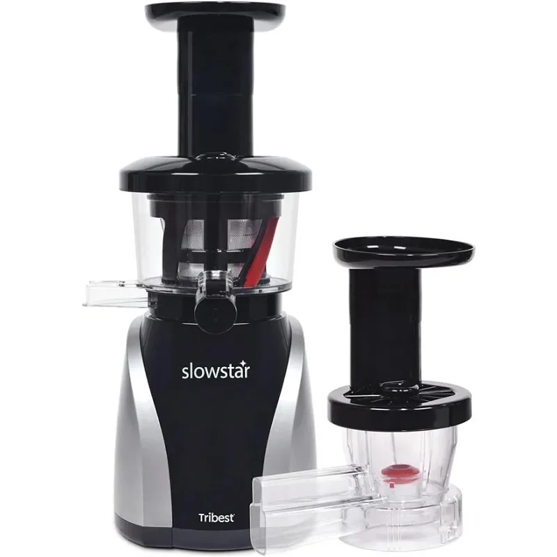 

Tribest Slowstar SW-2020 Vertical Masticating Cold Press Juicer & Juice Extractor with Mincer, Silver Masticating Juicers