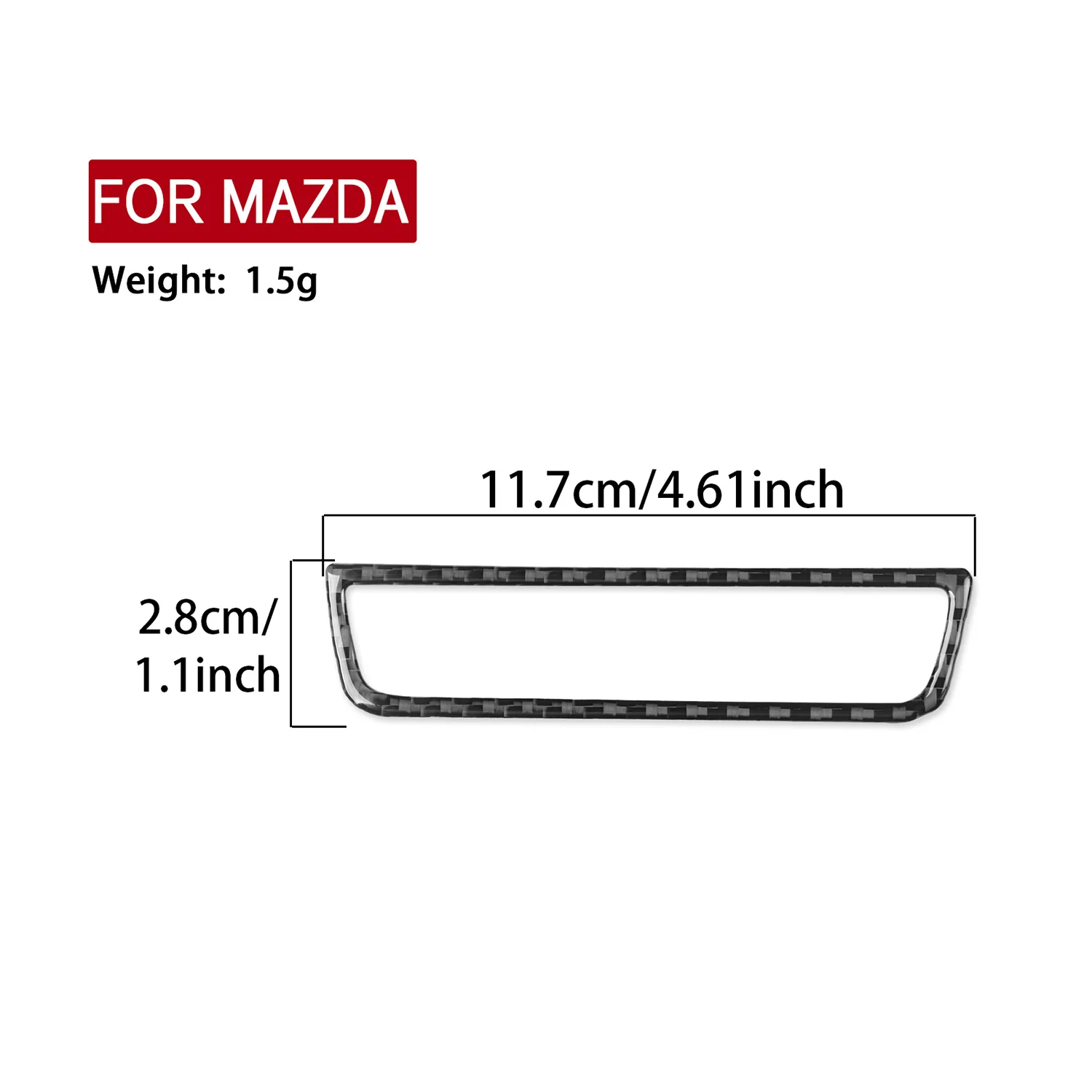 LHD Parking Sensor Switch Button Frame Trim Cover For Mazda CX-50 2022-2026 Interior Radar Control Decor Molding Accessories 1PC