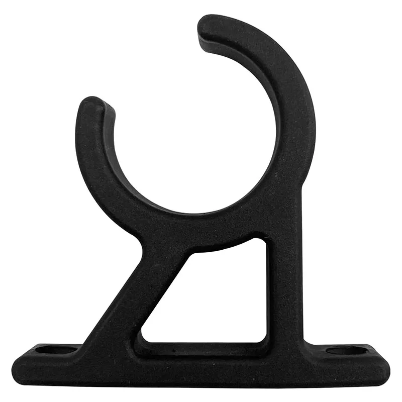 2Pcs Boat Black Nylon Tube Holder Clip Dinghy Paddle Oar Mount Hook Push Pole Rod Clips