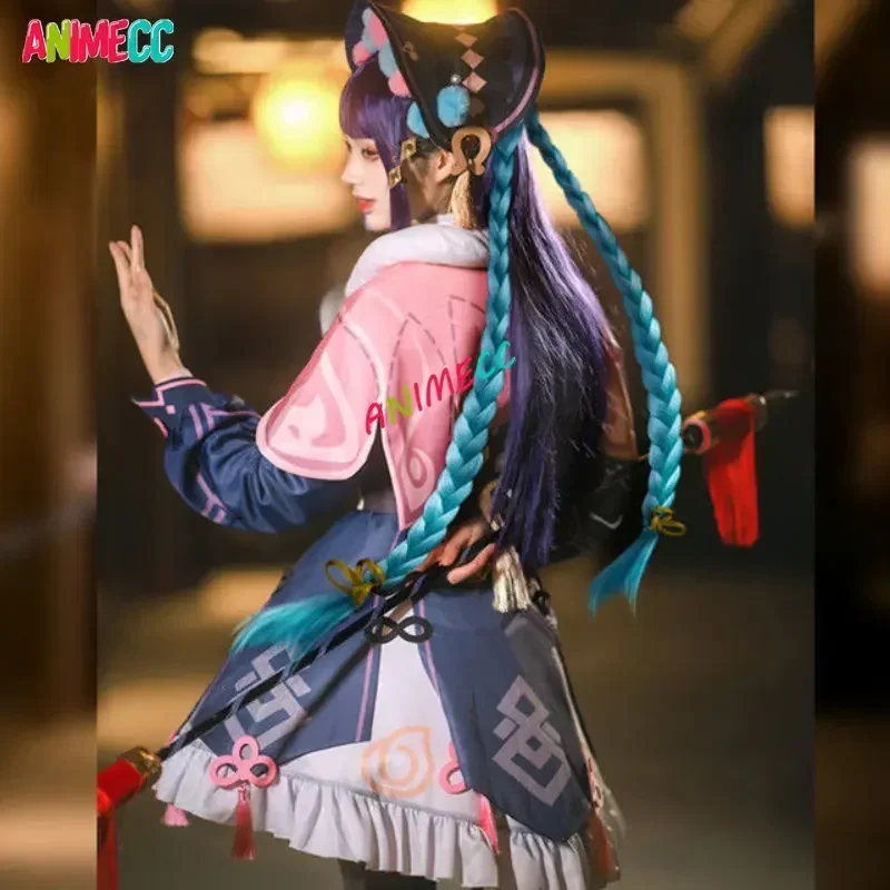 ANIMECC-Genshin Impact YunJin Cosplay Costume, Perruque, Fantôme de l'Opéra, Tenue Lolita, Robe de ixd'Halloween, Py Play, Femmes, Bol