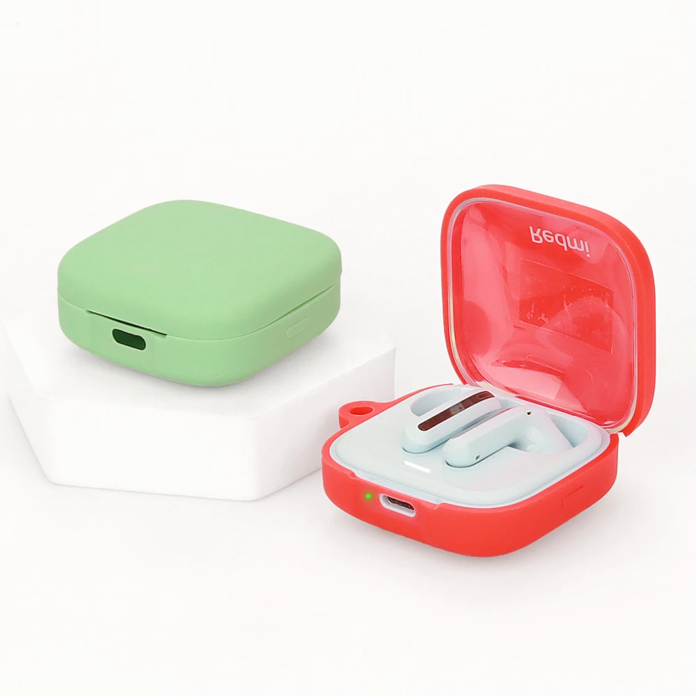 Shockproof Silica Cover for Xiaomi Redmi Buds 6 active Waterproof Case Washable Shell Non-slip Sleeve Frame