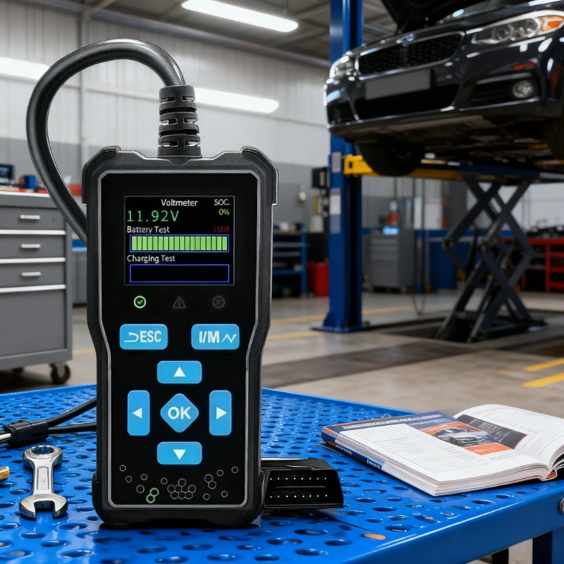 

Тестер автомобильного аккумулятора Сканер аккумулятора Автомобильные запасные части AT100 Сканер неисправностей аккумулятора Устройство для проверки автомобильного аккумулятора