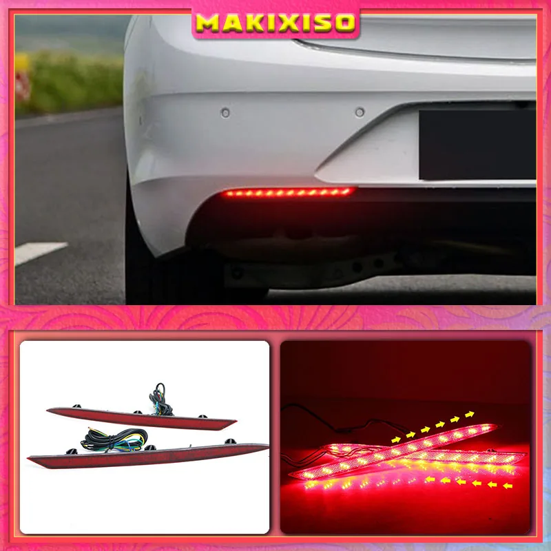 

2pcs LED Rear Light Brake Lamp Taillight Back Fog Light Warning Light Reflector For Buick Regal 2017-2019