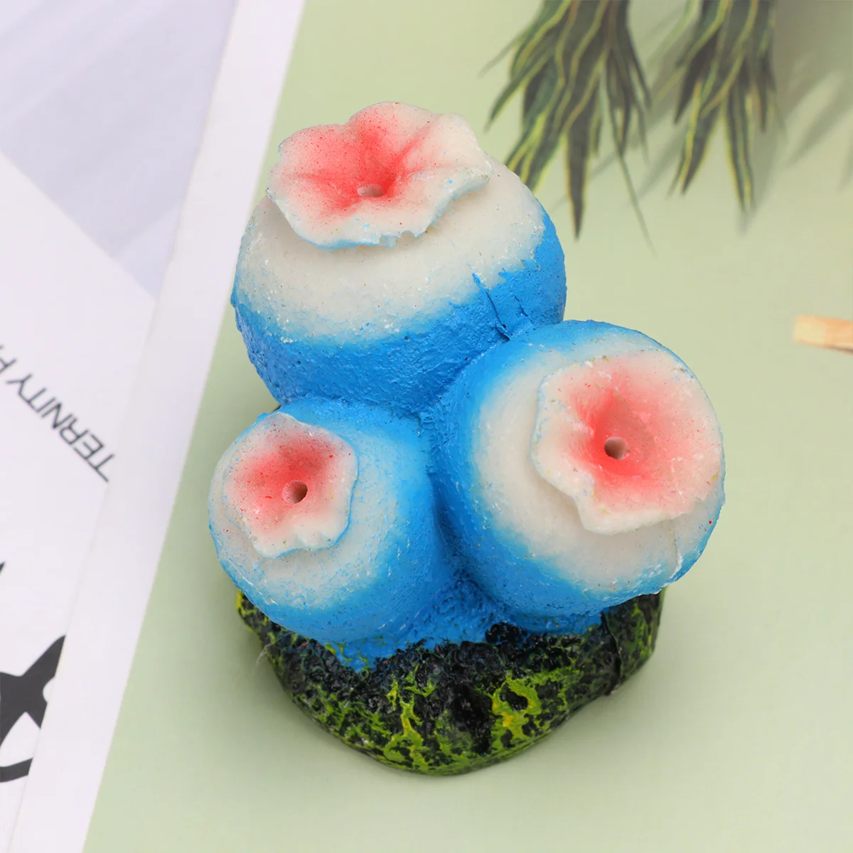 

Bubble Decor for Fish Tank Resin Aquarium Ornament Underwater Craft with Air Pump Fun Sculpture for Home Office