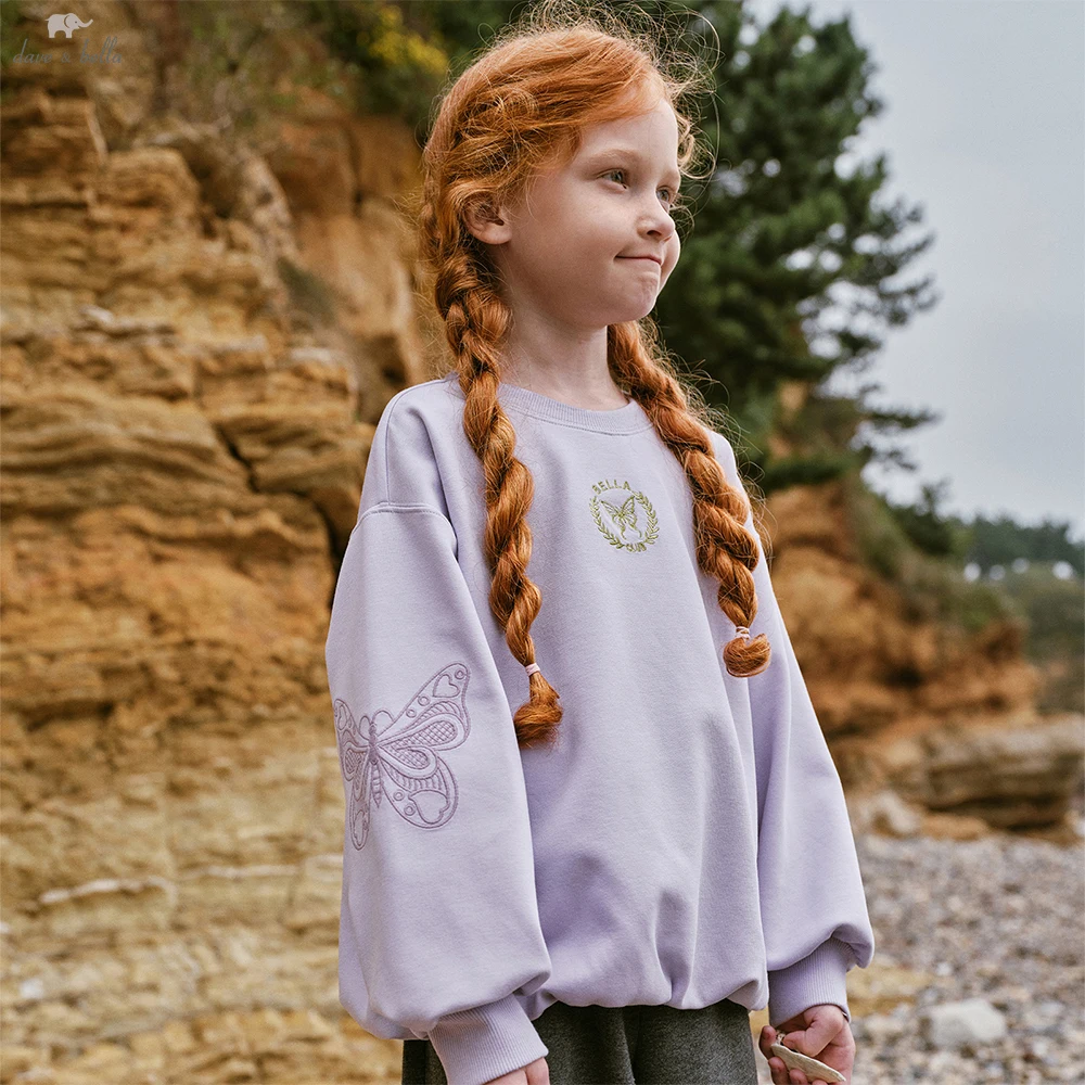 

Детская толстовка Dave Bella для девочек, весенняя, с длинным рукавом, осенняя, с капюшоном, повседневная, милая, для прогулок, для вечеринок, одежда для сестер, DK1260532