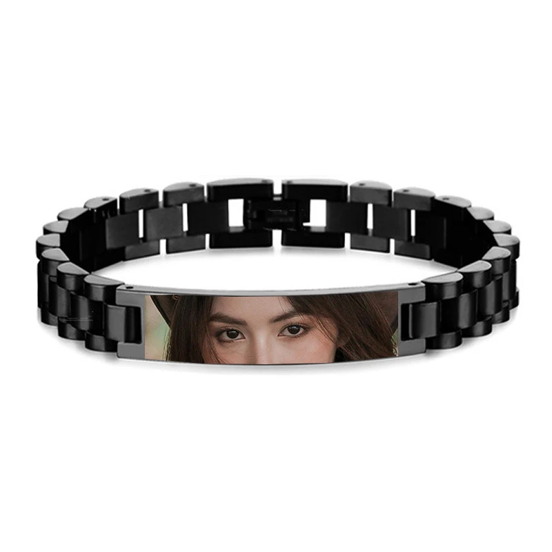 Benutzerdefinierte Augen Foto Armband personalisierte Augen Bild Armbänder gravierte Liebhaber Auge Edelstahl Valentinstag Schmuck Geschenk – Detail 16
