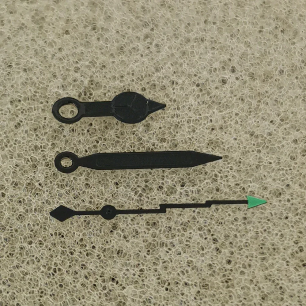 Black Watch Hands With lightning seconds Watch Accessories Green Luminous Lightning Second Hands for NH35 NH36 4R 7S Movement