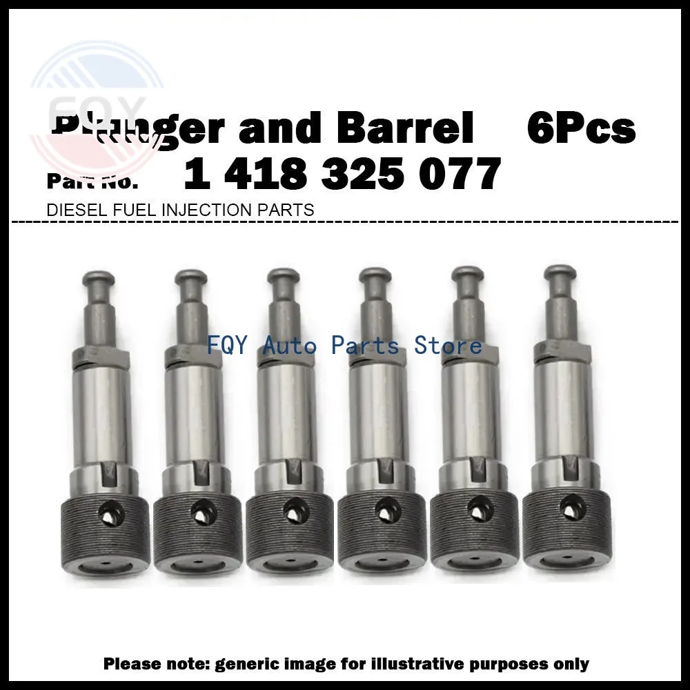 

6X Высококачественный плунжер и гильза насоса для KHD IVECO Mercedes 1418325077 1325007