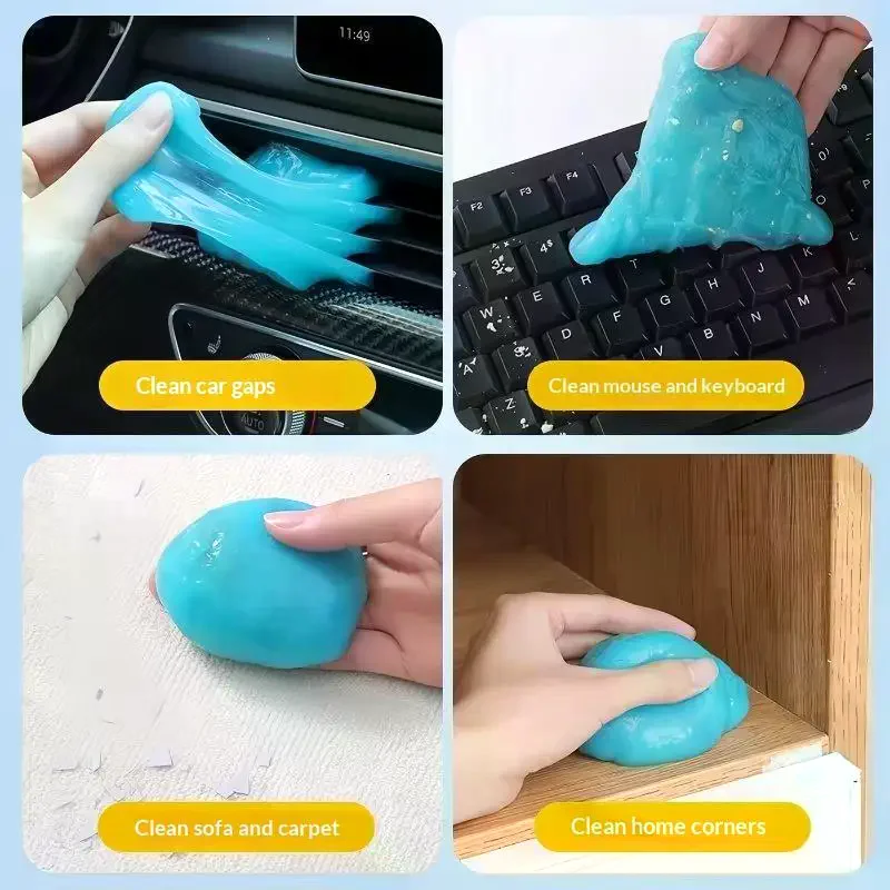 Reusable Dust Cleaning Gel With Strong Adsorption For Keyboard Car Vent Home Office Cleaning