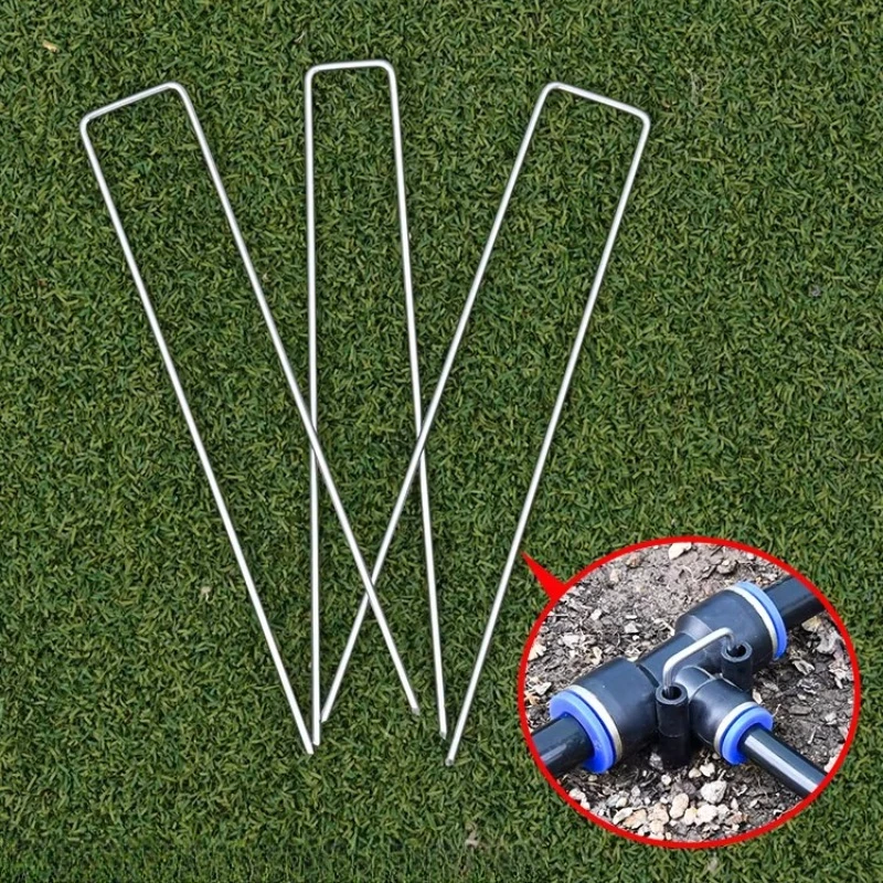 25mm U-Shaped Ground Plug Accessories Fixed Tee Automatic Watering Universal Spray Ground Spike Fixed