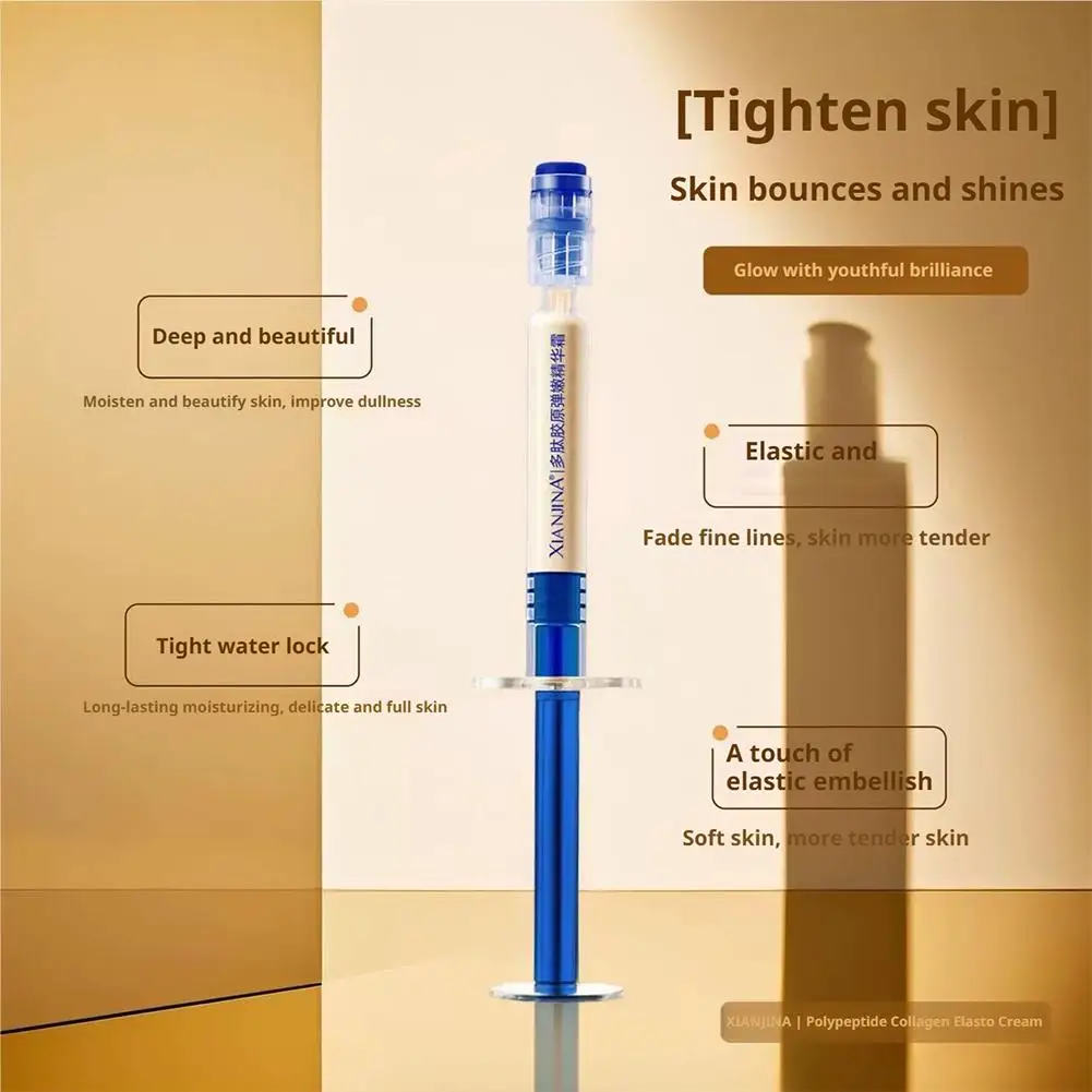 XIANJINA Polypeptide الكولاجين مرونة العطاء جوهر تبييض مصل تحسين بلادة سطع لون البشرة ترطيب العناية بالبشرة