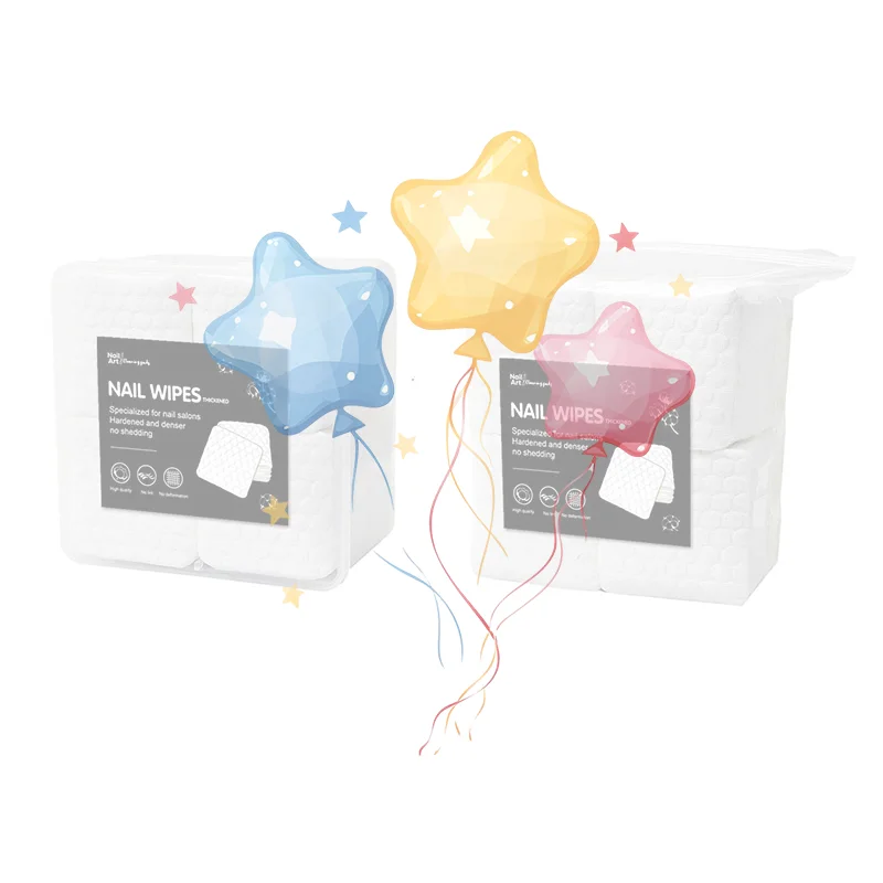 200/500Pcs Nagel Baumwolle Polish Remover Gel Saubere Faser Ohne Für Maniküre Servietten Pediküre Lint-Freies Tücher reiniger Papier Pads