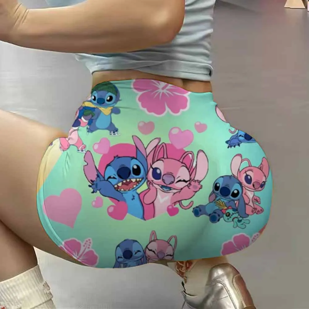 カスタムステッチイメージバレーボールバイカーワークアウトショーツ女性用ジムアスレチックヨガショーツ