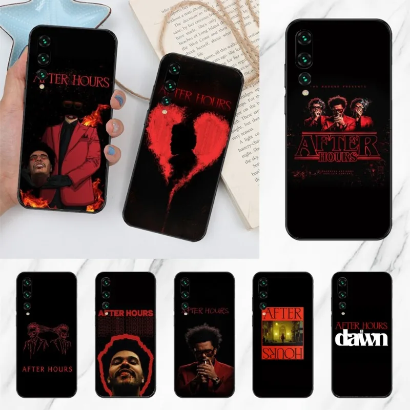 Weekend After Hours Cell Phone Case for Huawei P50 P40 P30 Pro Lite P Smart 2021 2019 Magic 3 Black Soft Phone Cover Funda