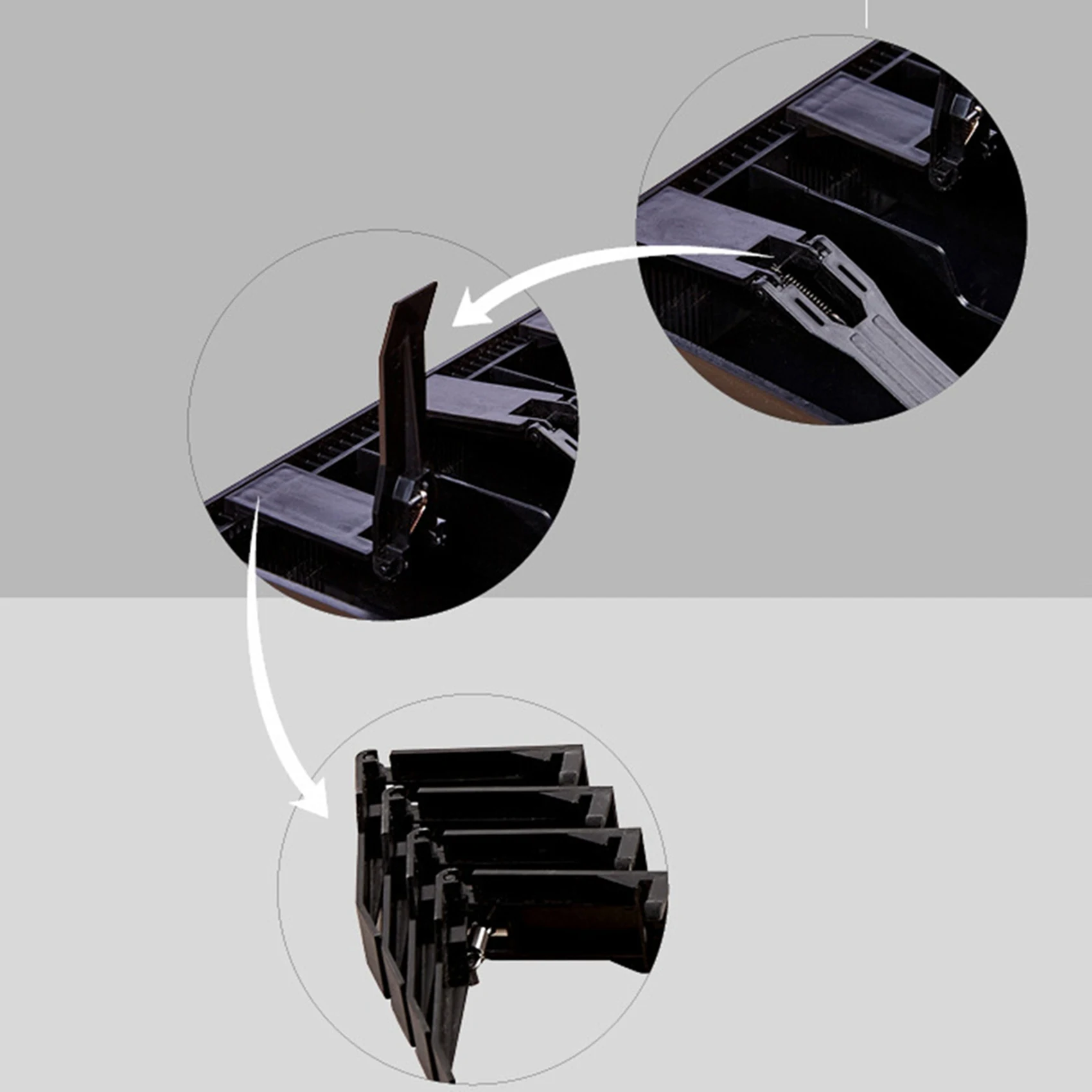 

Вкладыш для денежного ящика кассового аппарата BHBD-2X, 5 отделений для банкнот/4 для монет, с металлическими зажимами, для супермаркетов