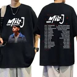 Rapper Milo J Tour Concert 2024 T-Shirts Men Women Clothing Fashion Hip Hop Short Sleeve T Shirt Fans Gift Harajuku Streetwear