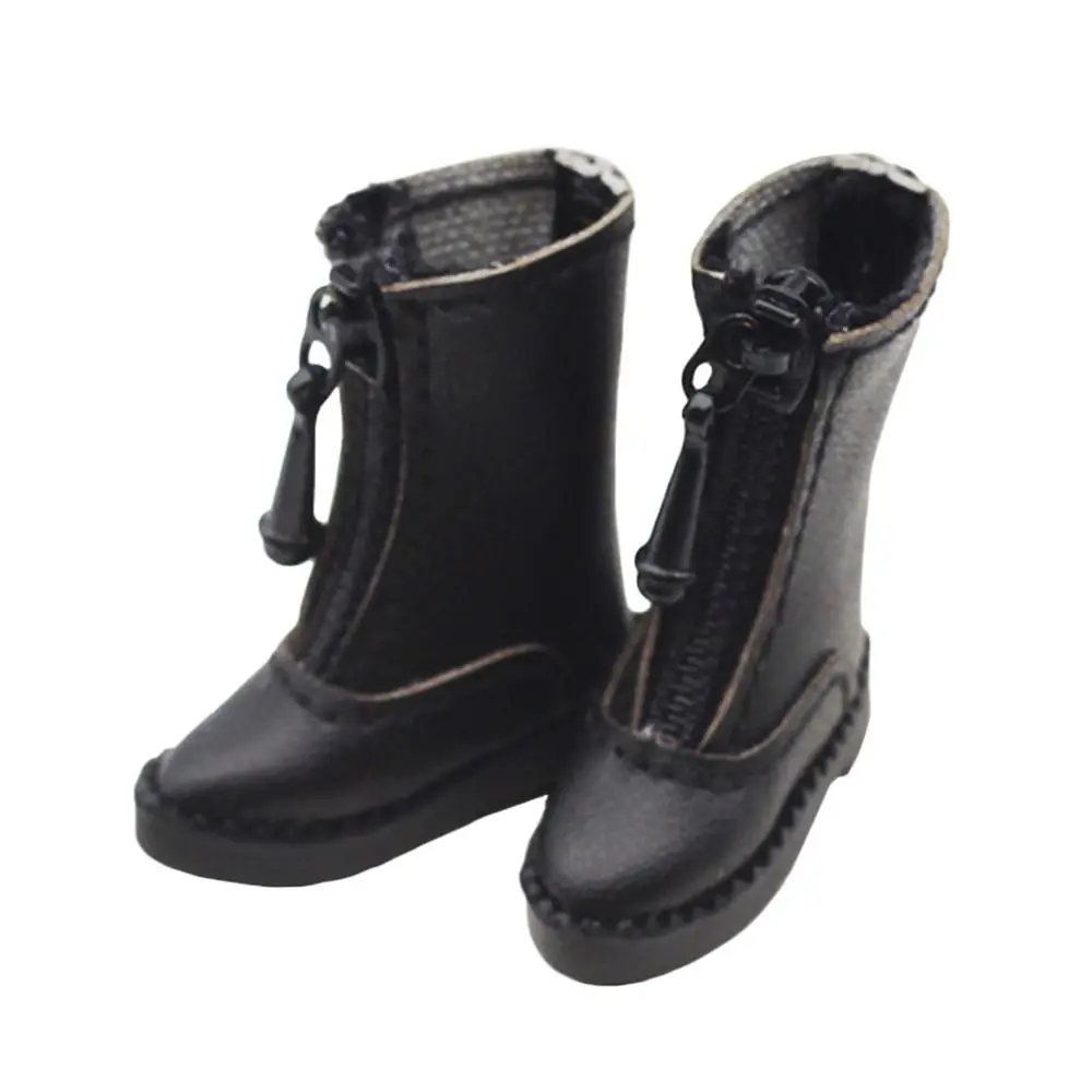 5 ألوان مصنوعة يدويًا لـ 1/11 OB11 أحذية دمى جلد البقر أحذية جلدية جديدة غير رسمية #2