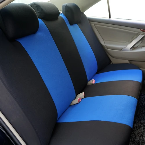 Imagen 2 del producto Fundas universales para asientos de coche, tela de malla de poliéster, fundas de asiento bordadas en forma de panal para coche, SUV, furgonetas, accesorios para camión, Interior