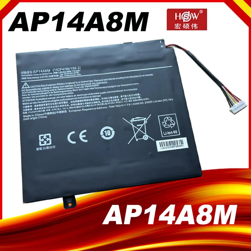 AP14A8M AP14A4M Tablet Battery for Acer Aspire Switch 10 SW5-011 SW5-012