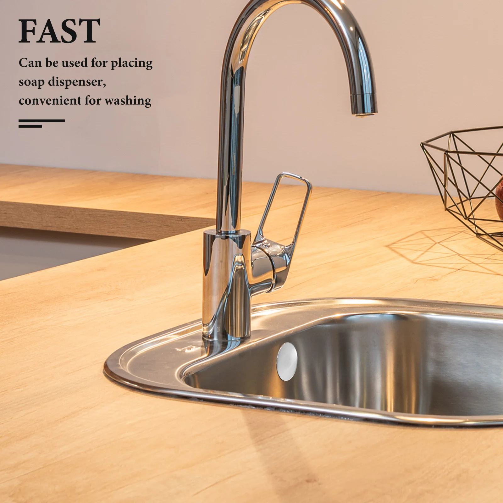 العالمي حوض مطبخ ستنلس ستيل غطاء ثقب 2.8-4 سنتيمتر الزخرفية بالوعة ثقب غطاء صنبور غطاء موزع الصابون التوصيل