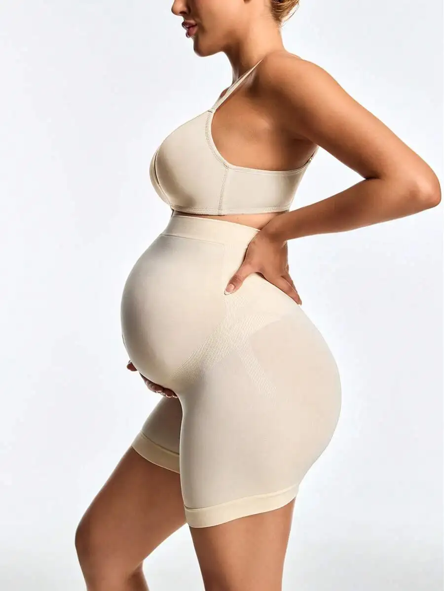 

Maternity High Waist Shaping Shorts Plain Casual Undergarment