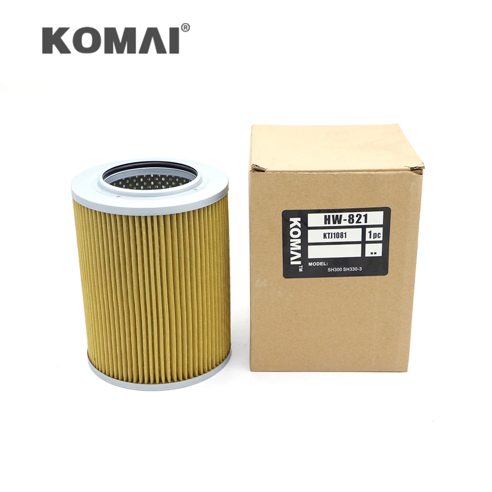 

Excavator Spare Part KRJ10590 Hydraulic Oil Filter HW-821 For SH210-5 KTJ1081 KRJ10590