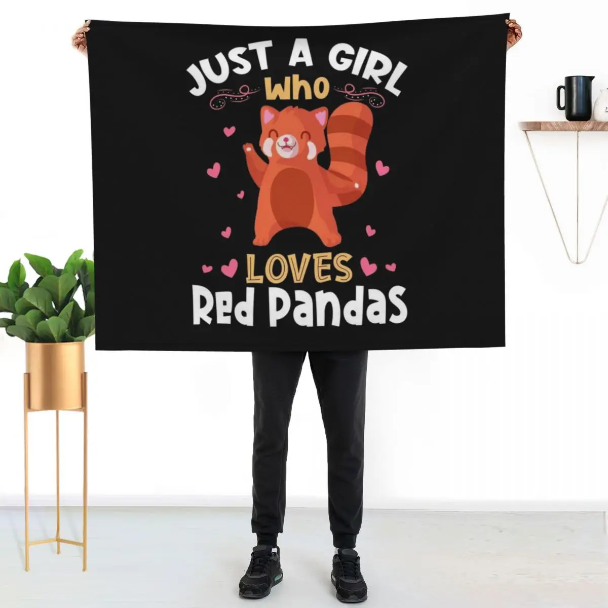 Just a Girl who loves Red Pandas Throw Blanket Single Soft Flannel Summer Kid'S For Decorative Sofa Blankets