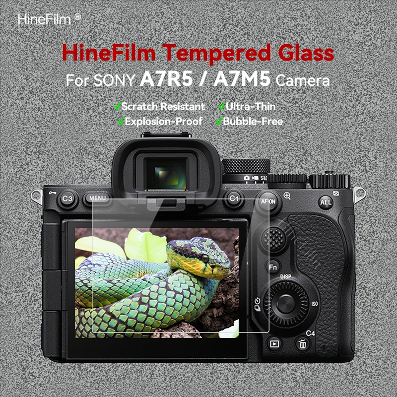 

A7M5 A7R5 Camera Tempered Glass A7RV A7V Protective Self-adhesive Glass for Sony ILCE-7RM5 Cam LCD Screen Protector Guard Cover