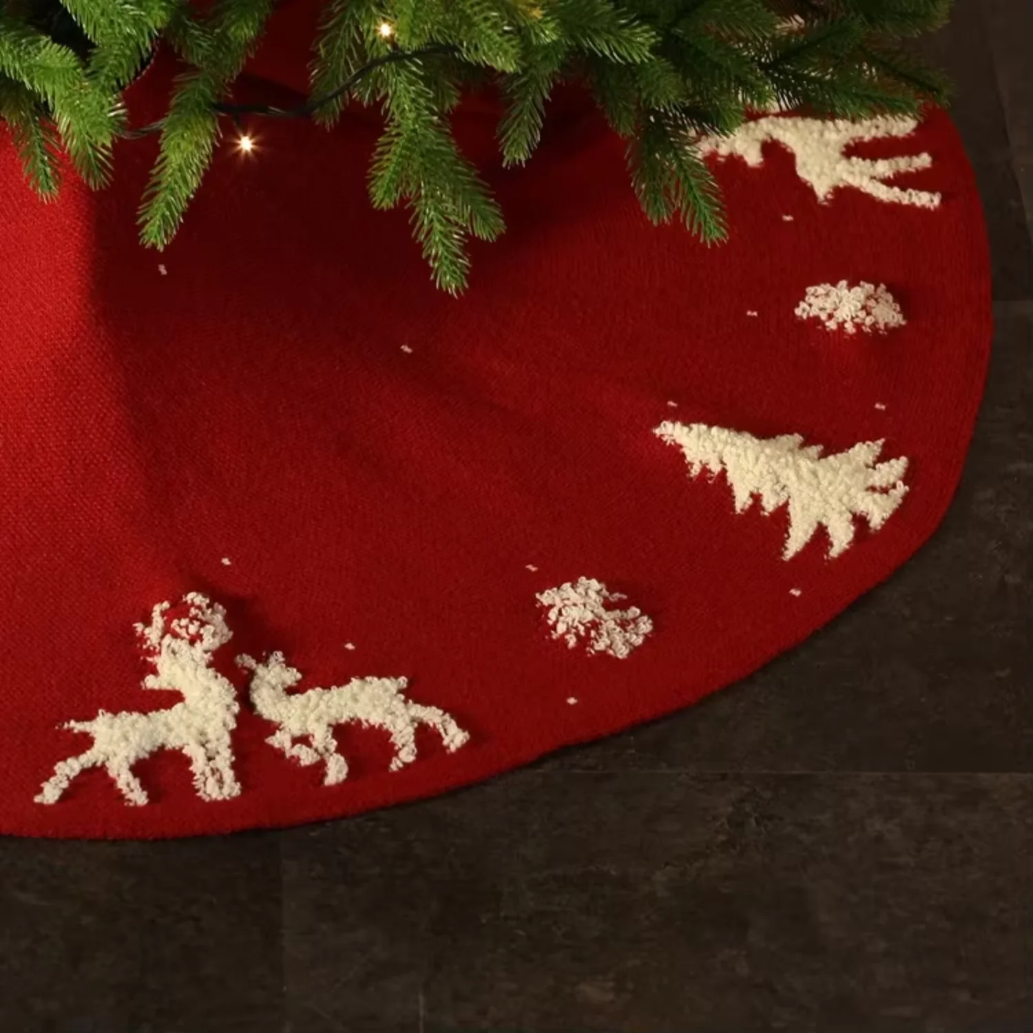 Xmas Decor Holiday  Party 3d Christmas Tree Skirt christmas tree skirt 122 cm 48 inch Christmas Tree Skirt Mat