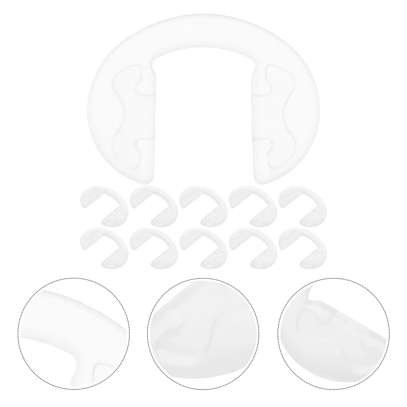 10Pcs Eyeglass Nose Pads Silicone Glasses Nose Cushions Nonslip Pads for Glasses Sunglasses Frames Replacement Accessories