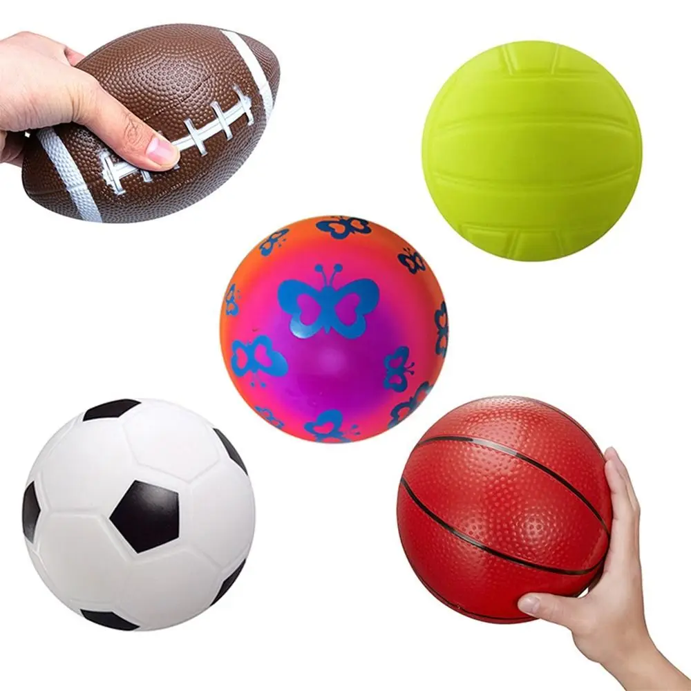 15/16/22cm PVC Inflatable Football Small Mini 10 Styles Inflatable Beach Ball Thickened Water Pool Party Sports Toys