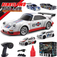 New RC Drift Car Upgraded Gyro 1/43 Racing RTR 4WD Four-wheel Drive High Speed Radio Control Model 2.4G Drift Race Car Toy Gifts