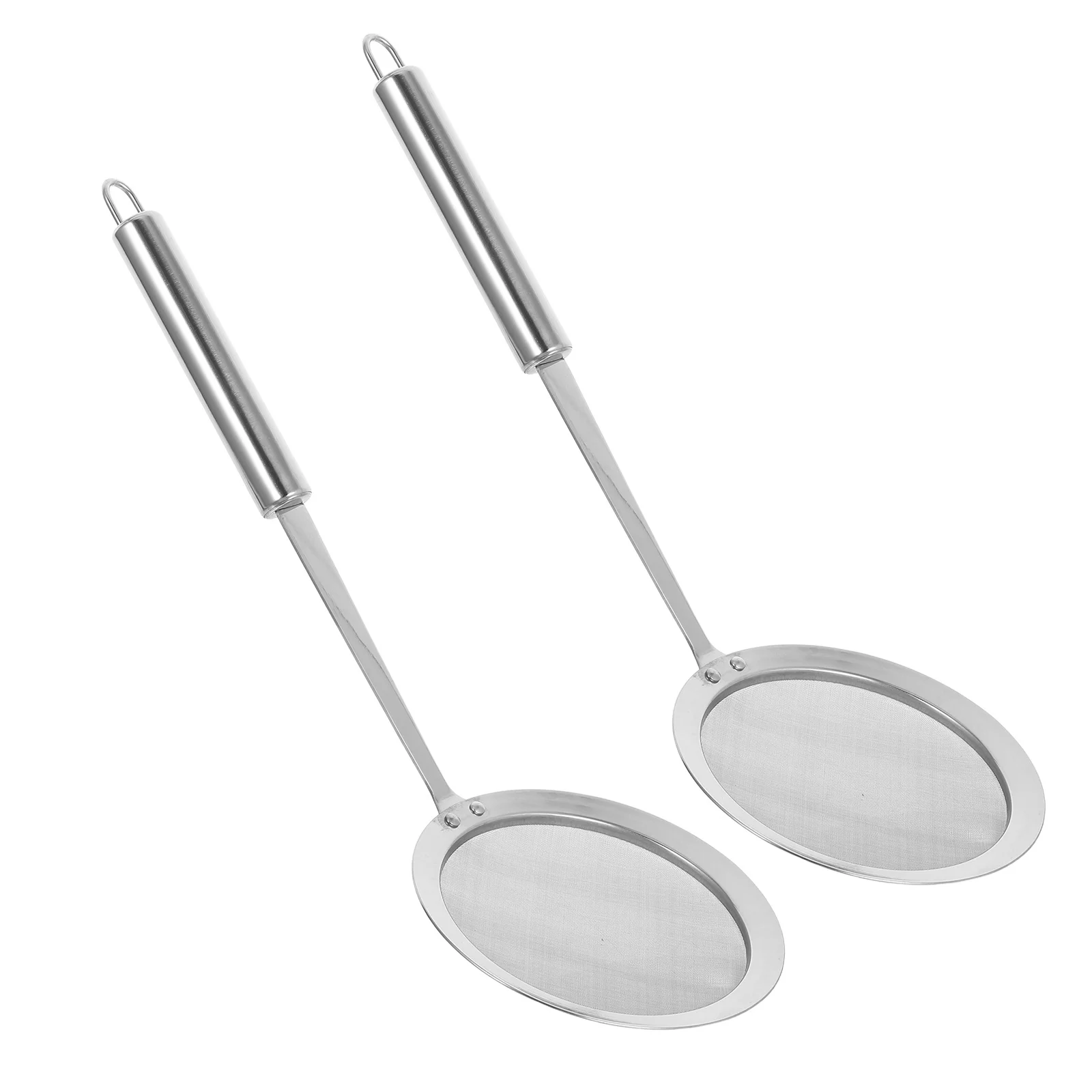 

2Pcs Stainless Steel Oil Skimmer Spoon Fine Mesh Ladle for Hot Pot Grease Separator Cooking Skimmer Soup Strainer Spoon