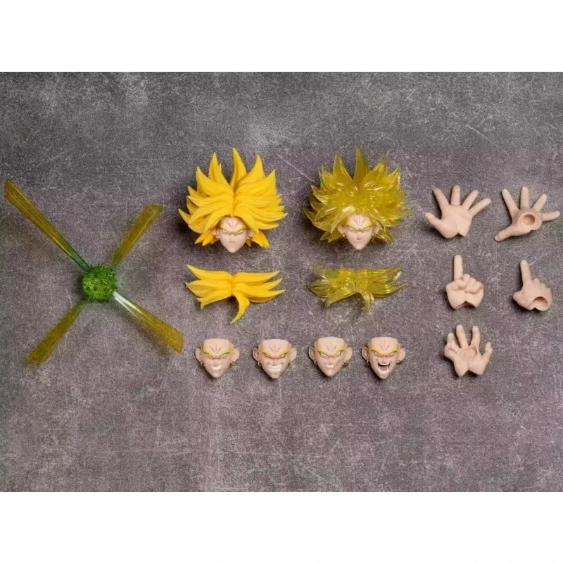 In Stock MP MODAL Dragon Ball Z Broly Heads Kit Accessories Head sculpt Anime Action Figures Toys Models PVC Gift view 6