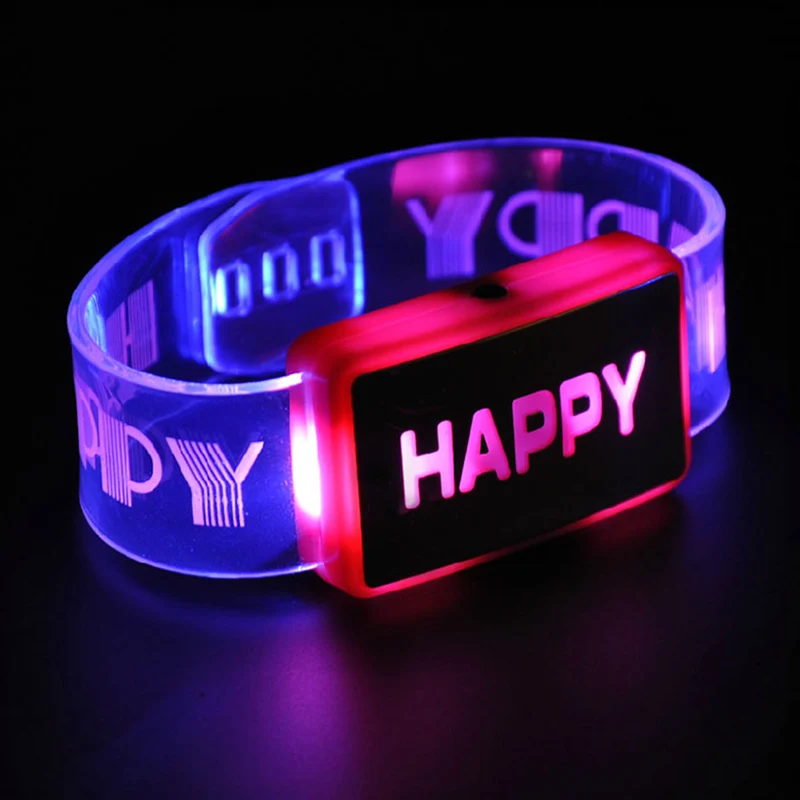 Luminous Bracelet Children's Gift Led Flash Watch Silicone Wrist Band Festival Accessories