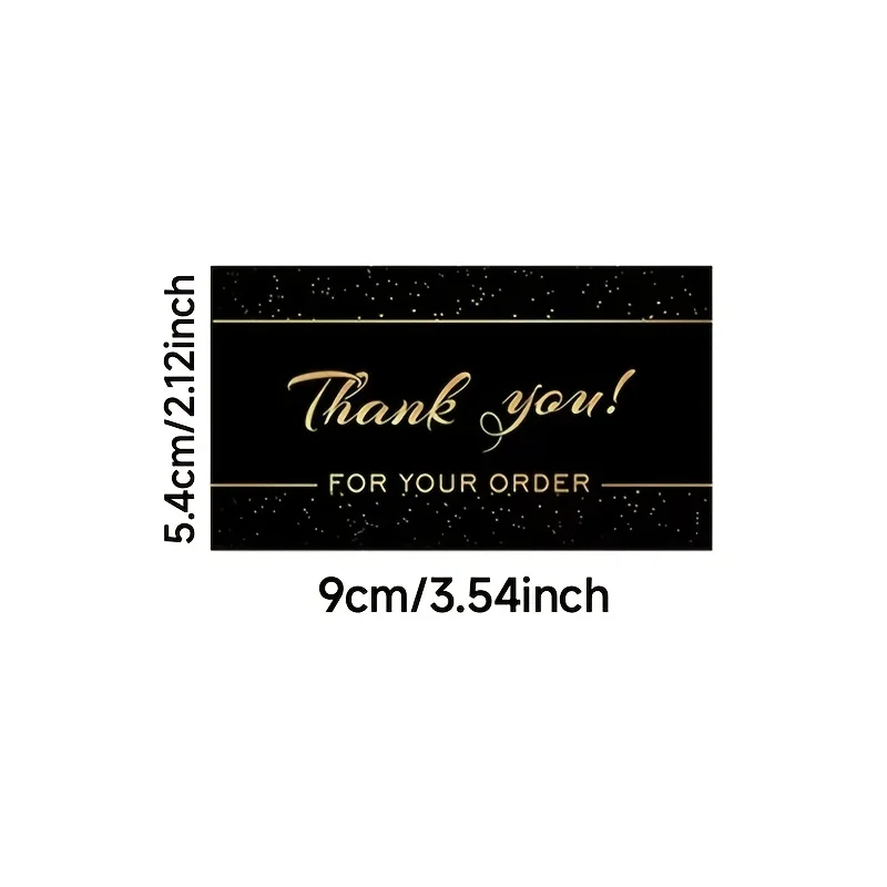 100PCS Exclusive Customized Thank-you Cards, High-end Gift Decoration Thank-you Cards, Exquisite and Compact Size