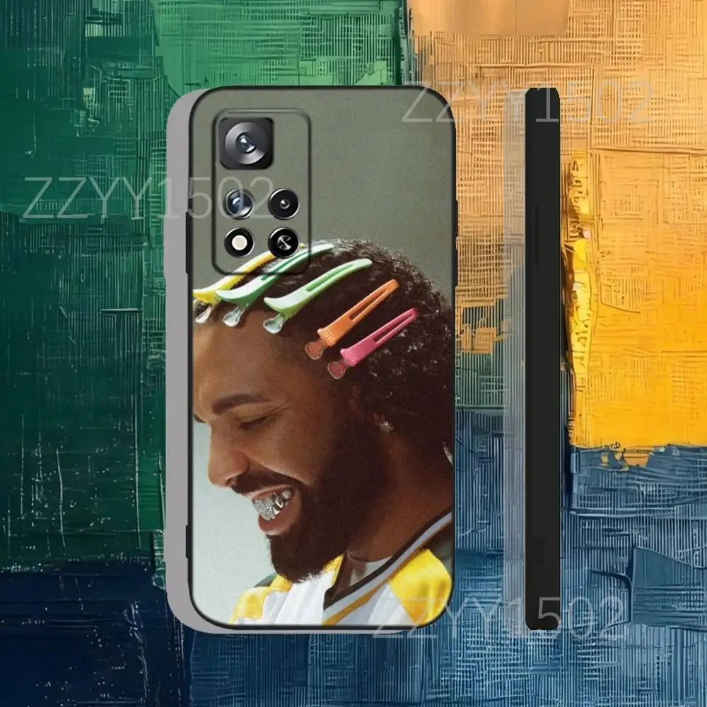 حافظة لهاتف Rapper D-Drake بقيمة 4 دولارات أمريكية لهاتف سامسونج S25، S24، Ultra، S20، S30، Plus، S22، S23، Ultra، Plus، 5G من السيليكون الأسود الناعم