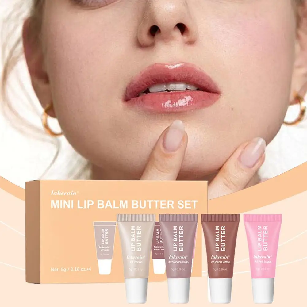 4 ชิ้น/เซ็ตฤดูร้อน Fridays Lip Balm Moisturizing Smooth Soft LIPS เครื่องสําอางน้ําตาลวานิลลา Beige Sweet Mint แต่งหน้า Lip Care