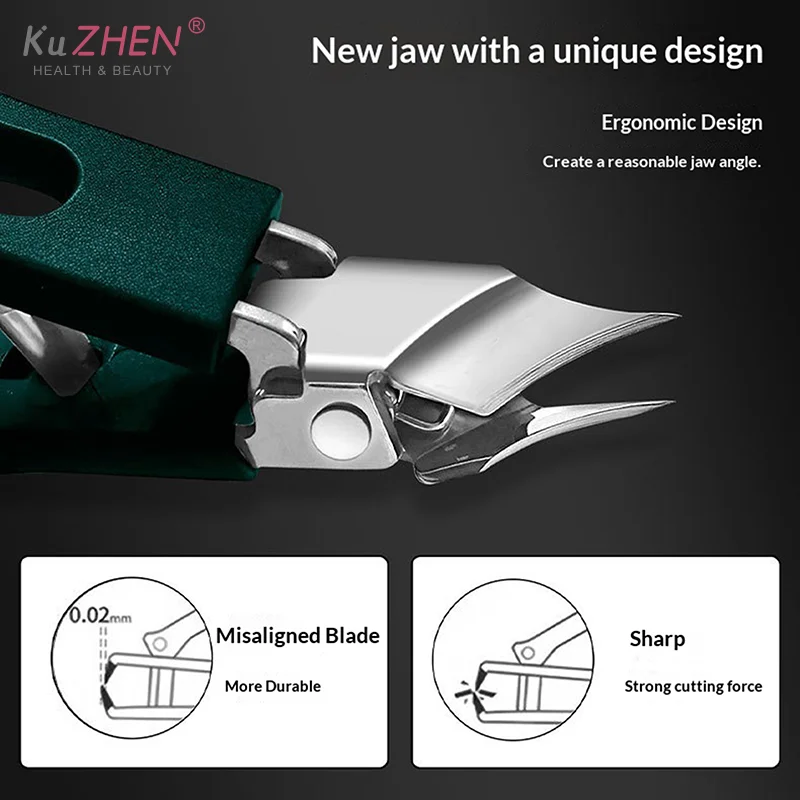 Tagliaunghie antispruzzo Tagliaunghie per unghie incarnite in acciaio inossidabile Pinze diagonali Tagliaunghie per uso domestico Strumenti per manicure