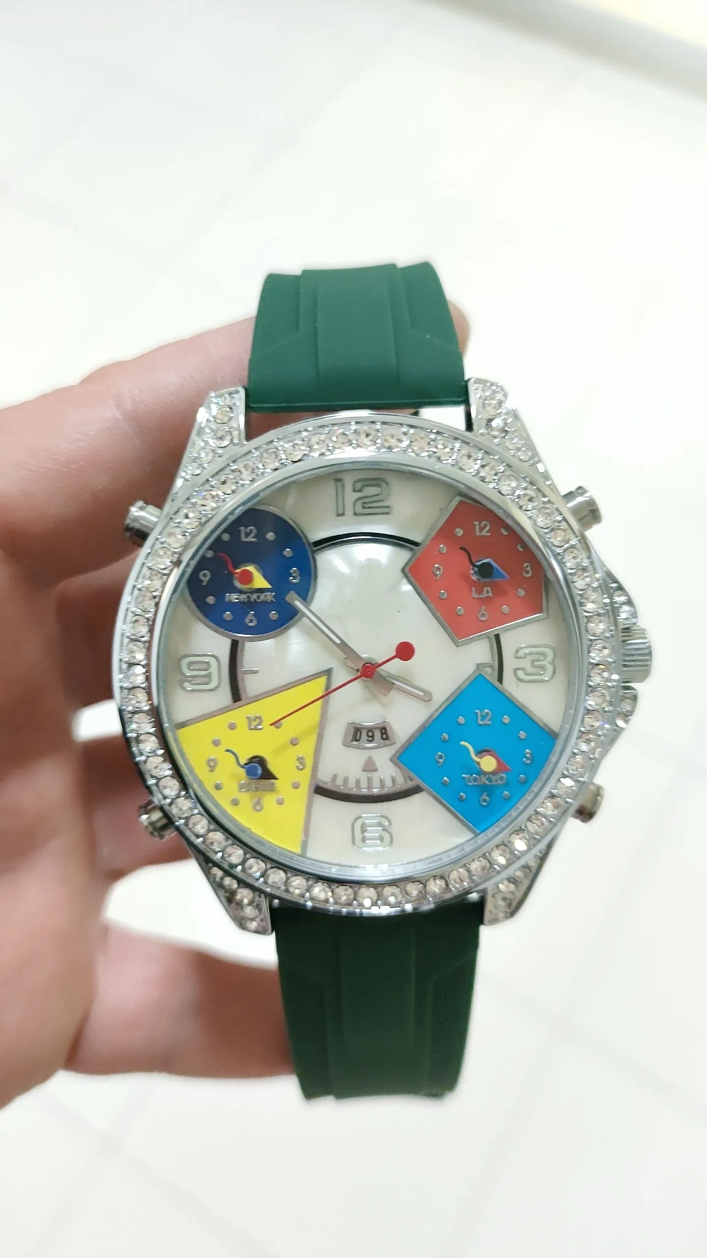 

Watch Multi-movement Non-mainstream Hiphop Hip-hop Silicone Belt Girls Boys Quartz Watch