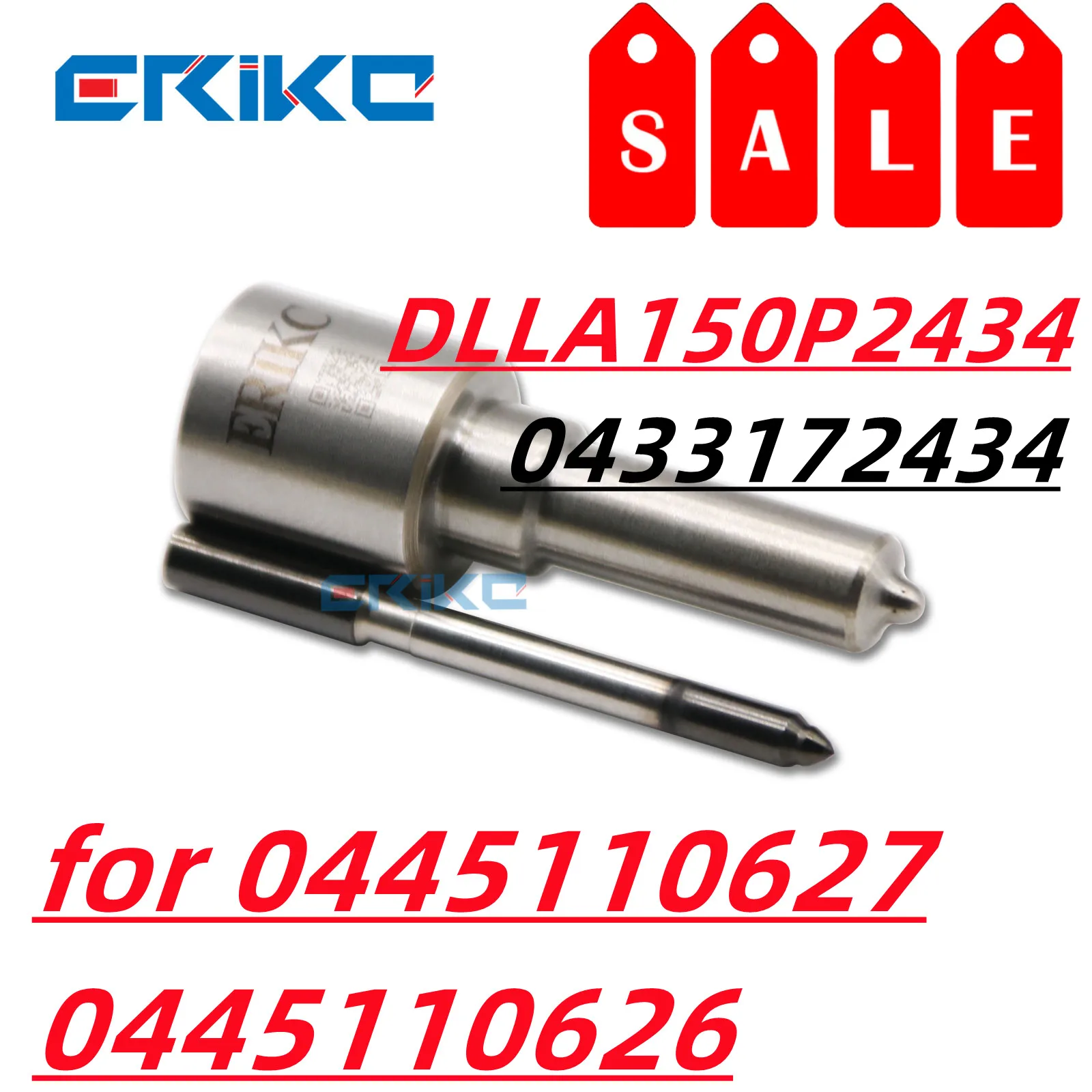 DLLA 150 P 2434 CR Diesel Fuel Pump Nozzle DLLA150P2434 Fuel Jet Nozzle Assy 0433172434 for Injection 0445110627 0445110626