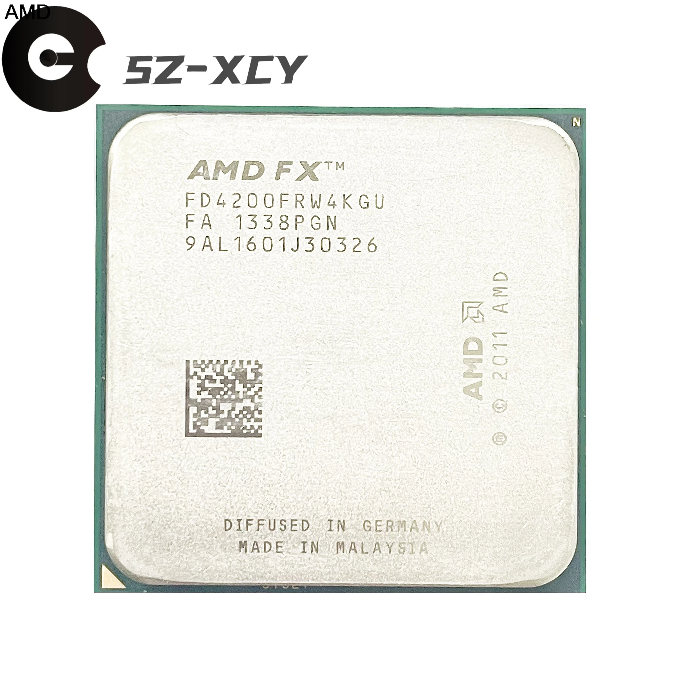 معالج AMD FX-Series FX4200 FX-4200 FX 4200 3.3 جيجا هرتز مستعمل رباعي النواة FD4200FRW4KGU مقبس AM3 + مستعمل